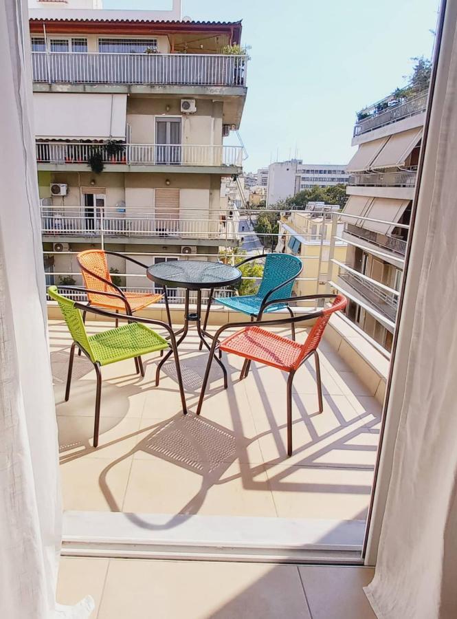 Popart -Spacious 3Rdfl 1Bdr W/Balcony/View Lägenhet Aten Exteriör bild